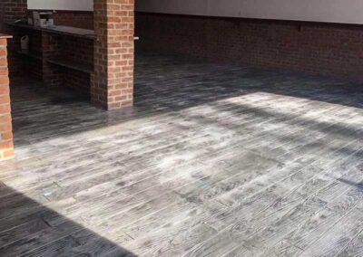Stamped Concrete Interrior Floor Wood Pattern